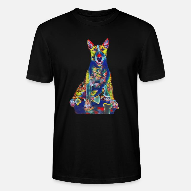 Bull Terrier millésime - T-shirt bio CRAFTER Stanley Stella Unisexe - noir