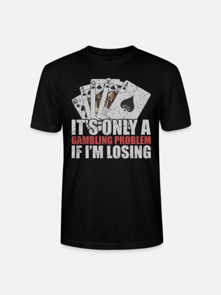 Gambling Poker - Stanley/Stella CRAFTER Unisex Organic T-Shirt - black