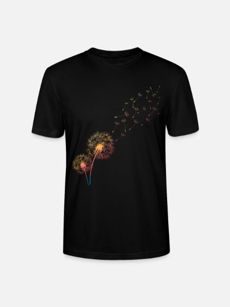 Dandelion, of grass, dandelion - Stanley/Stella CRAFTER Unisex Organic T-Shirt - black