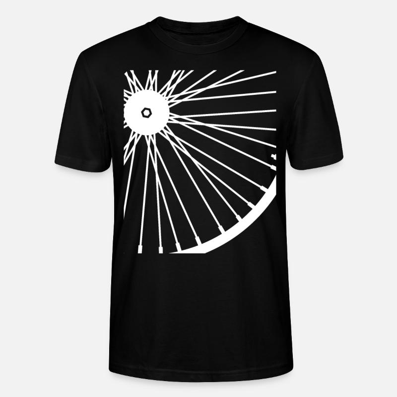 Fahrrad Abstrakt Radfahren Geschenkidee - Stanley/Stella Unisex Bio-T-Shirt CRAFTER - Schwarz