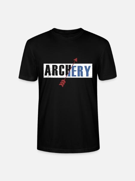 Archery arrow - Stanley/Stella CRAFTER Unisex Organic T-Shirt - black