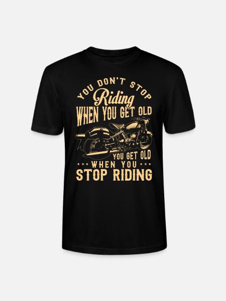 Motorrijder cadeau, motorrijder en motorrijder - Stanley/Stella Uniseks bio-T-shirt CRAFTER - zwart