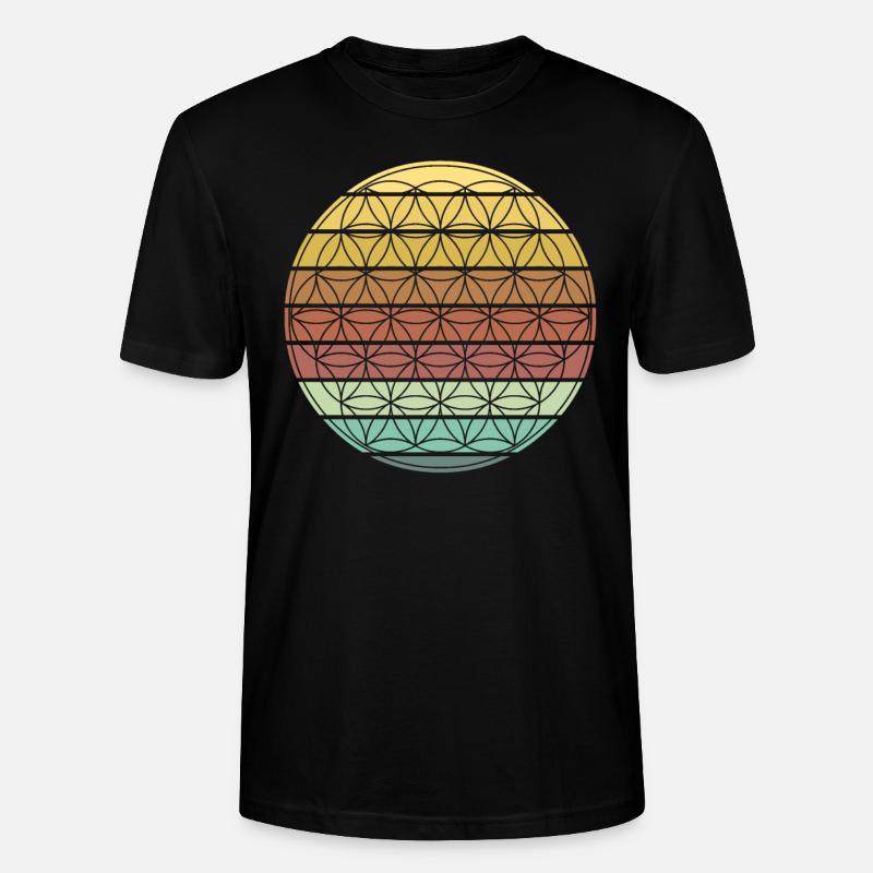 Blume des Lebens Chakra - Stanley/Stella Unisex Bio-T-Shirt CRAFTER - Schwarz