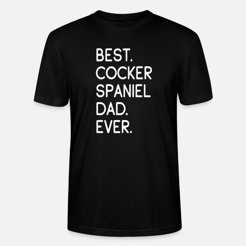 Cocker Spaniel - Stanley/Stella Unisex Bio-T-Shirt CRAFTER - Schwarz