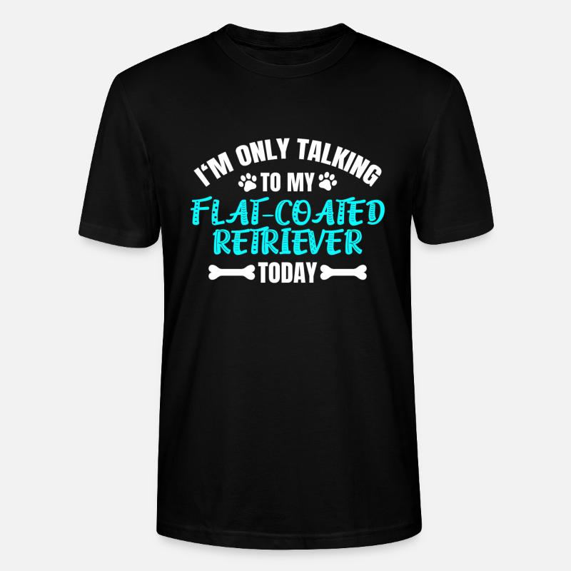 Flat-Coated Retriever - Stanley/Stella Unisex Bio-T-Shirt CRAFTER - Schwarz