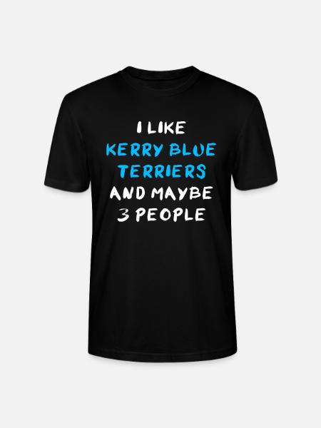 Kerry Blue Terrier - Stanley/Stella Unisex Bio-T-Shirt CRAFTER - Schwarz