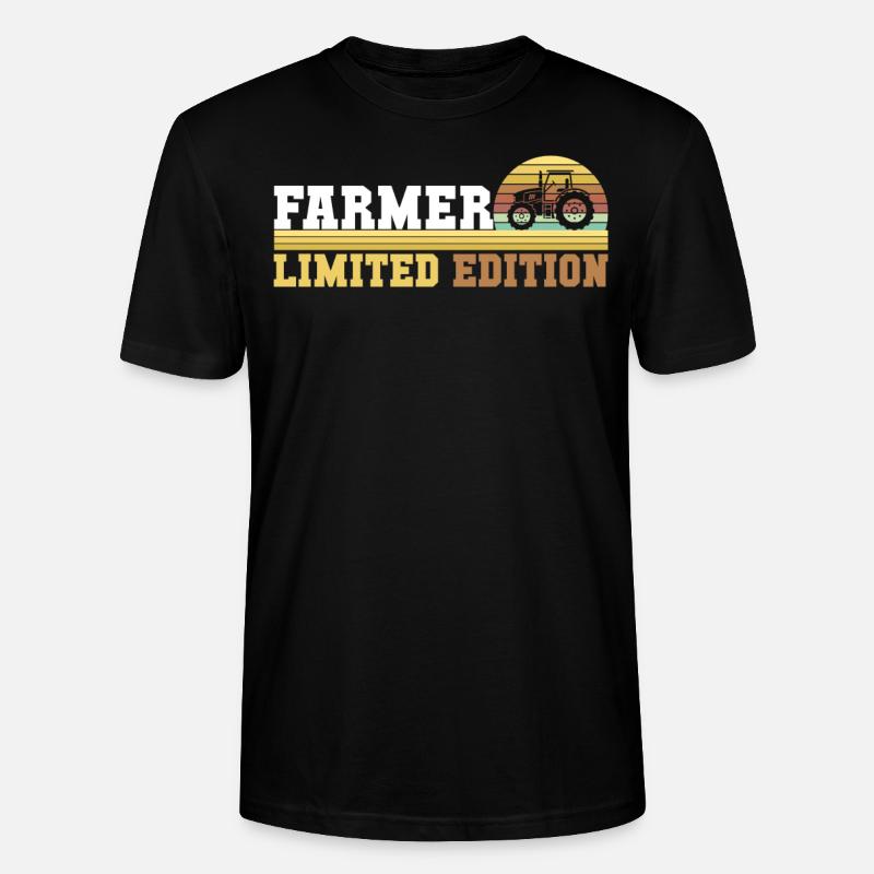 Traktor Traktorfahrer - Stanley/Stella Unisex Bio-T-Shirt CRAFTER - Schwarz