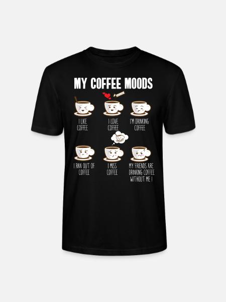 Meine Kaffe Stimmung Kaffeetassen - Stanley/Stella Unisex Bio-T-Shirt CRAFTER - Schwarz