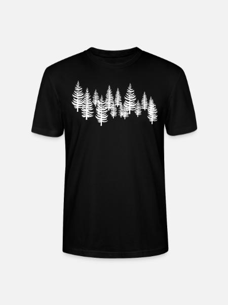 White Tree Trees - Stanley/Stella CRAFTER Unisex Organic T-Shirt - black