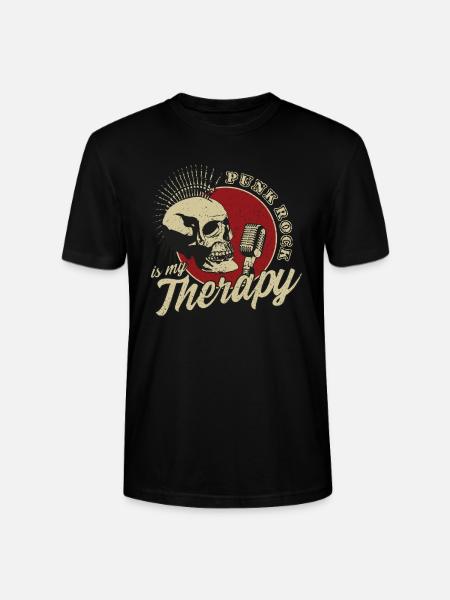 Punk rock retro - Stanley/Stella CRAFTER Unisex Organic T-Shirt - black