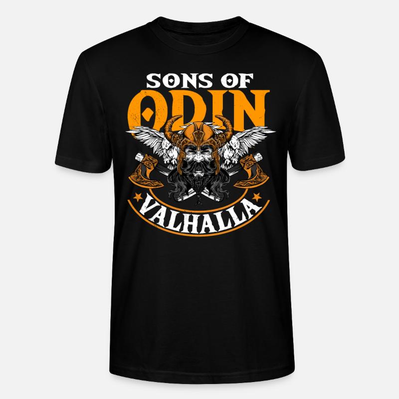 Fils Odin, Valhalla, Vikings, Vikings - T-shirt bio CRAFTER Stanley Stella Unisexe - noir