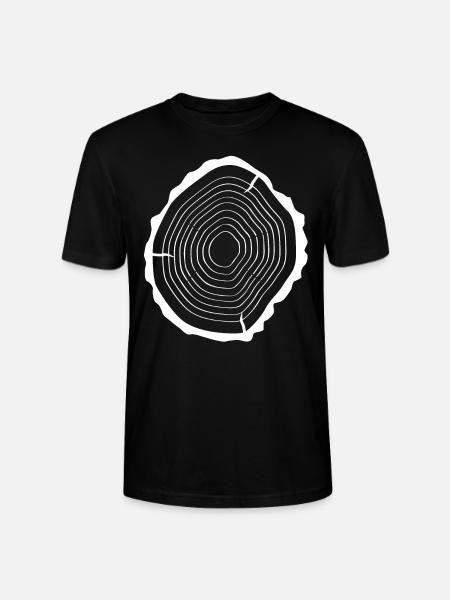 Tree Wood - Stanley/Stella CRAFTER Unisex Organic T-Shirt - black