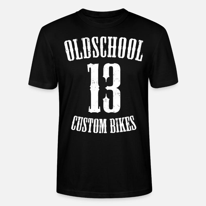 Oldschool Custom Bikes - Stanley/Stella CRAFTER Unisex Organic T-Shirt - black