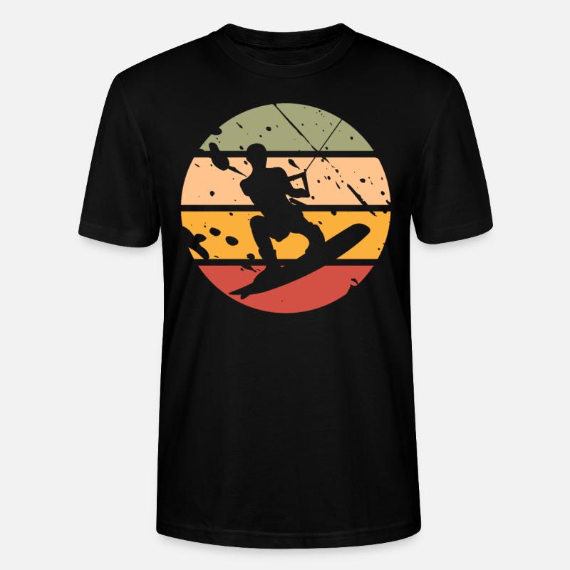 Wakeboard Wakeboarder - Stanley/Stella Unisex Bio-T-Shirt CRAFTER - Schwarz