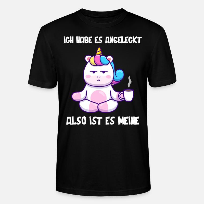 Einhorn, Lustiger Einhörner Spruch - Stanley/Stella Unisex Bio-T-Shirt CRAFTER - Schwarz