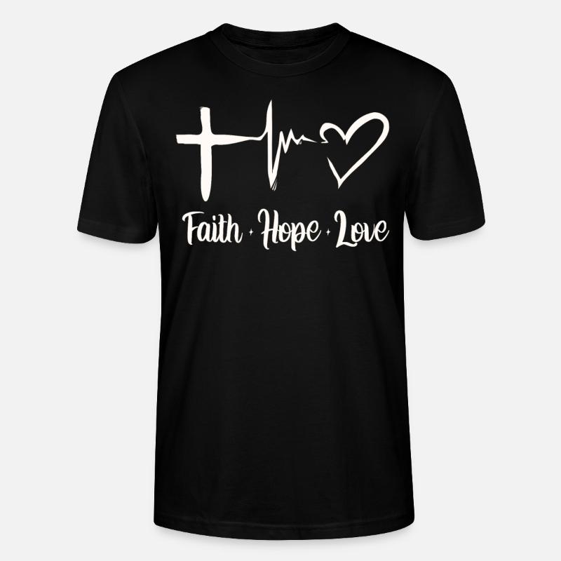 Bibelvers, Christlicher Gott, Gebetspsalm - Stanley/Stella Unisex Bio-T-Shirt CRAFTER - Schwarz