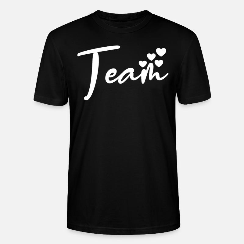 Liebe Team Herz - Stanley/Stella Unisex Bio-T-Shirt CRAFTER - Schwarz