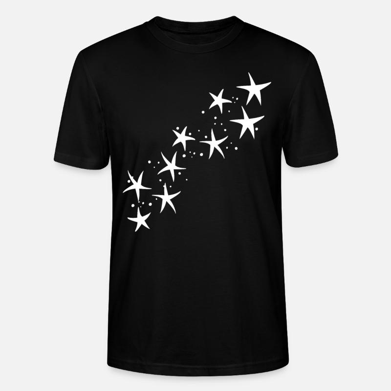 Sterne - Stanley/Stella Unisex Bio-T-Shirt CRAFTER - Schwarz