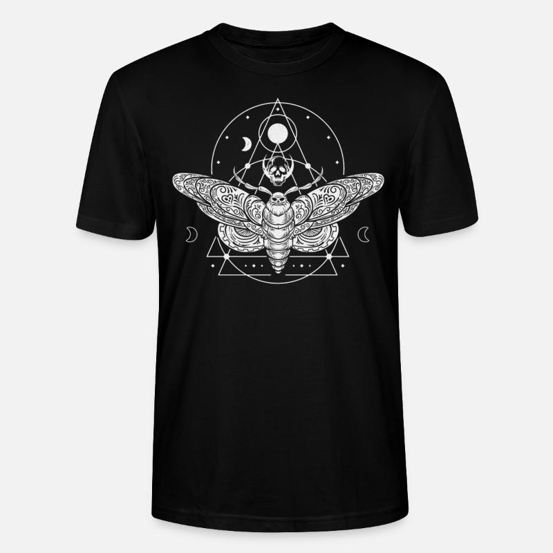 Gothic Motte, Dunkle Ästhetik - Stanley/Stella Unisex Bio-T-Shirt CRAFTER - Schwarz