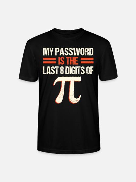 PI Math , Mathématiques, 3.145 - T-shirt bio CRAFTER Stanley Stella Unisexe - noir