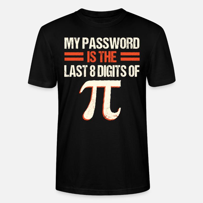 PI Math , Mathematik, 3. 145 - Stanley/Stella Unisex Bio-T-Shirt CRAFTER - Schwarz