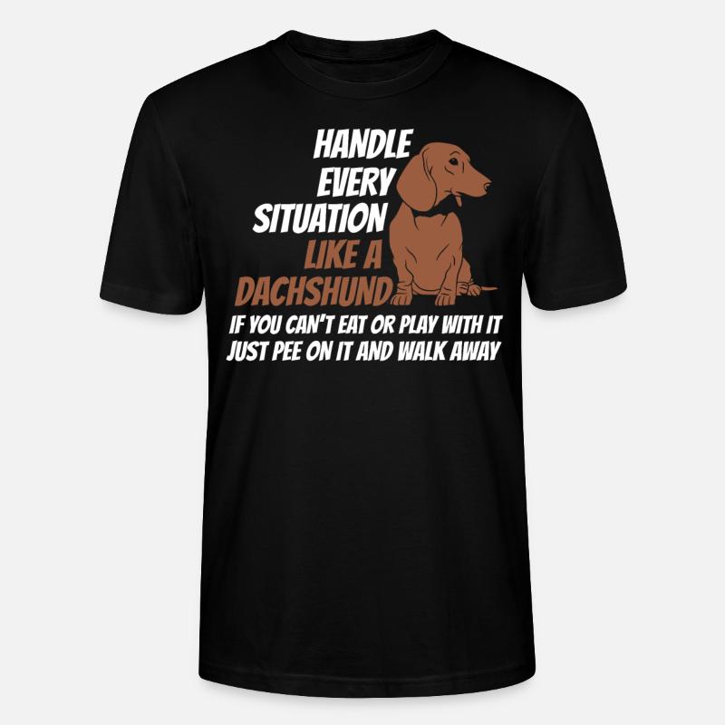 Grip situation comme un teckel - T-shirt bio CRAFTER Stanley Stella Unisexe - noir