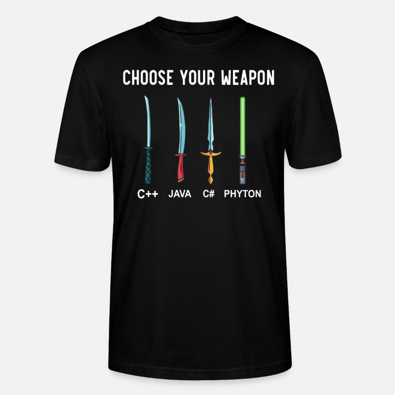 PHYTON PROGRAMMER Programming Encoder Encoding - Stanley/Stella CRAFTER Unisex Organic T-Shirt - black