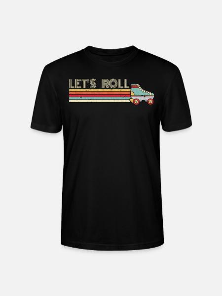 Roller skate, roller skater, skate - Stanley/Stella CRAFTER Unisex Organic T-Shirt - black