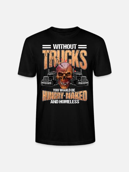 Truck Driver Trucker Trucks - Stanley/Stella CRAFTER Unisex Organic T-Shirt - black