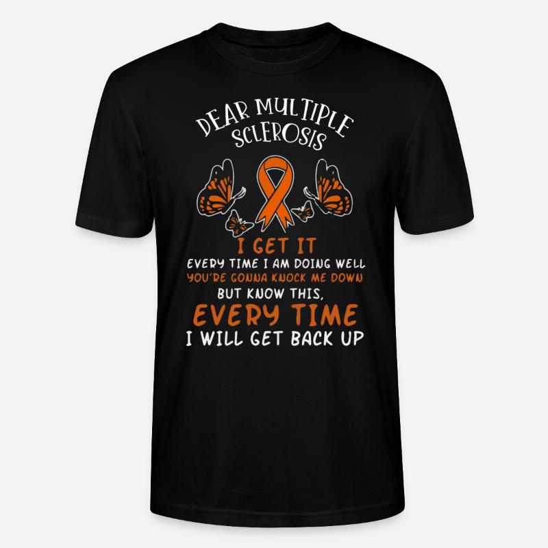 Multiple sclerosis sensitization. - Stanley/Stella CRAFTER Unisex Organic T-Shirt - black