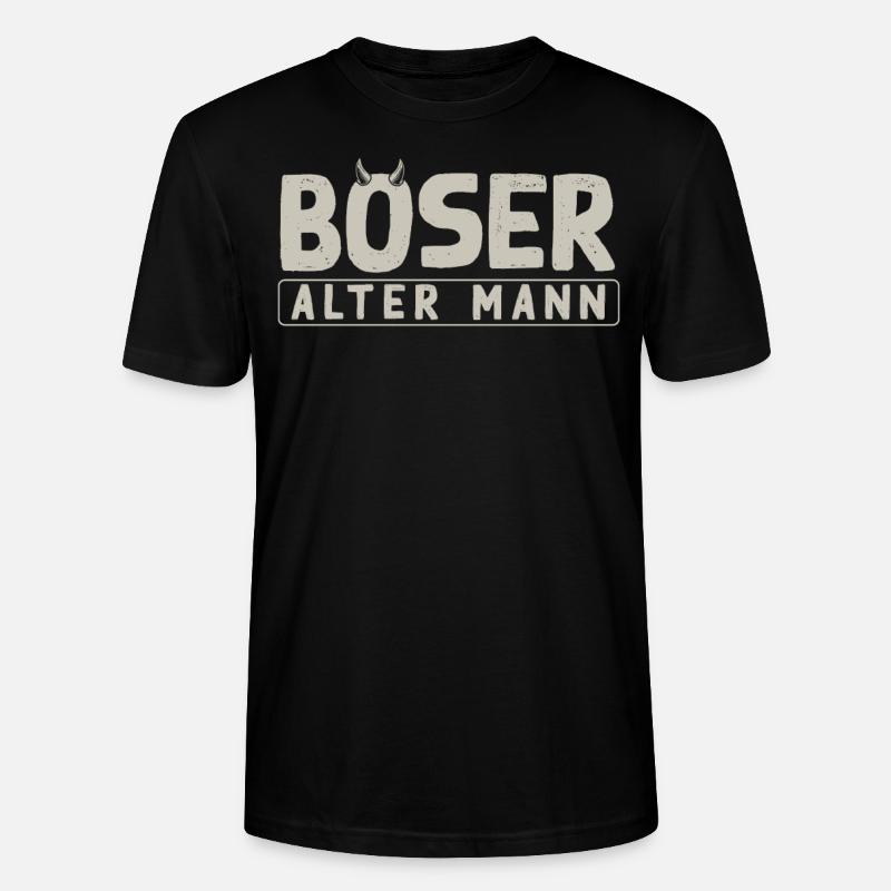 Böser alter Mann, - Stanley/Stella Unisex Bio-T-Shirt CRAFTER - Schwarz