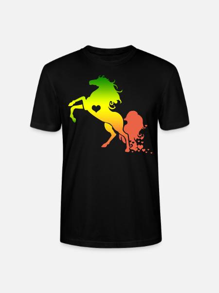 Pferd Pferd - Stanley/Stella Unisex Bio-T-Shirt CRAFTER - Schwarz