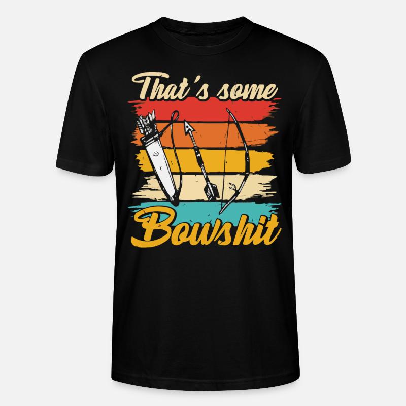 Bogenschießen, Bogenschütze, Bögen, Bogen - Stanley/Stella Unisex Bio-T-Shirt CRAFTER - Schwarz