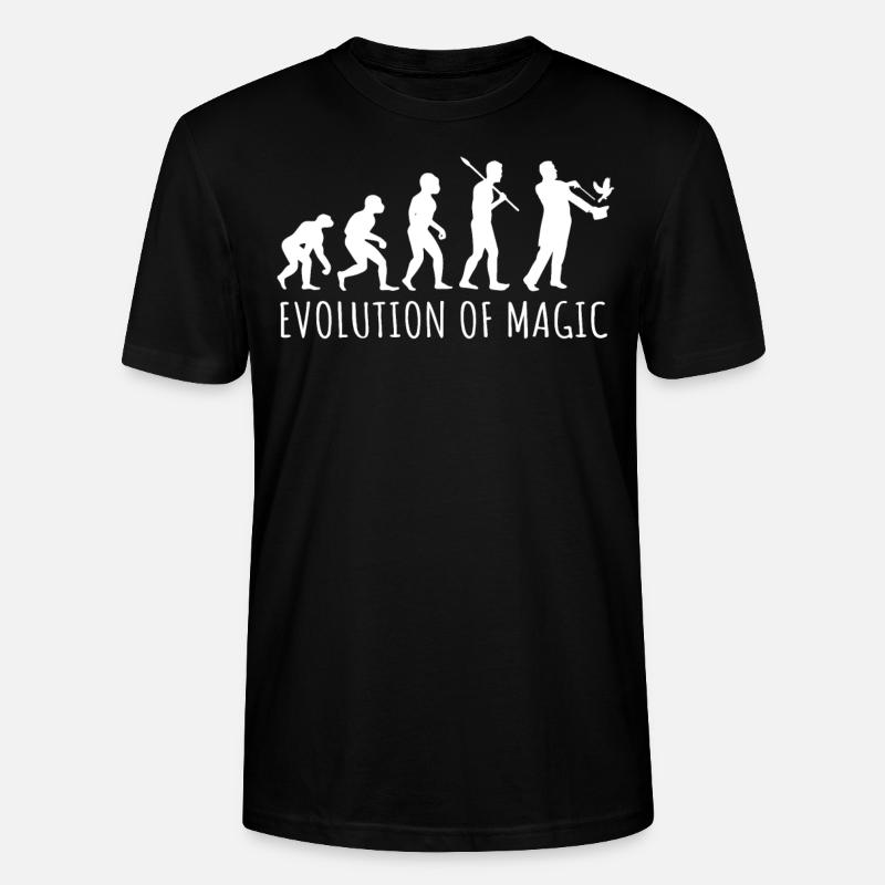 Évolution du magicien, magicien - T-shirt bio CRAFTER Stanley Stella Unisexe - noir