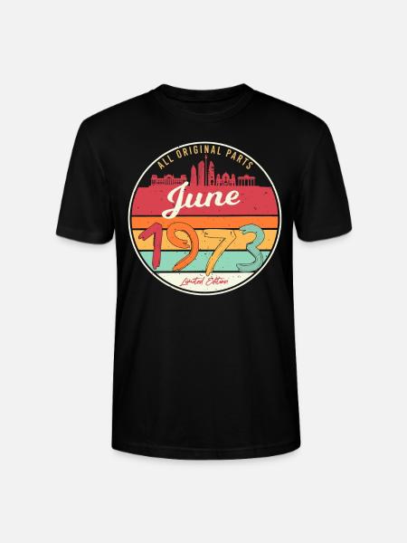1973 Juin Limité - T-shirt bio CRAFTER Stanley Stella Unisexe - noir