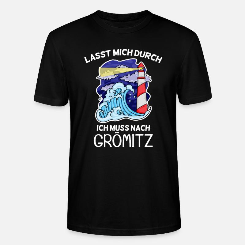 Grömitz Spruch - Stanley/Stella Unisex Bio-T-Shirt CRAFTER - Schwarz
