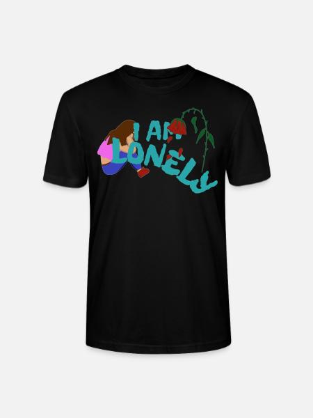 I'm lonely, sad - Stanley/Stella CRAFTER Unisex Organic T-Shirt - black