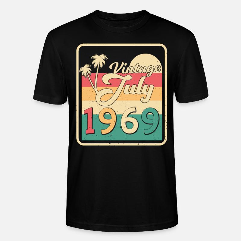Juli 1969 Retro - Stanley/Stella Unisex Bio-T-Shirt CRAFTER - Schwarz