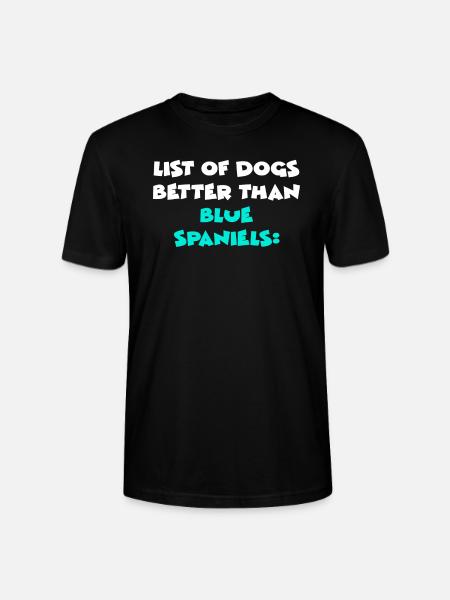 Blue Spaniels - Stanley/Stella Unisex Bio-T-Shirt CRAFTER - Schwarz