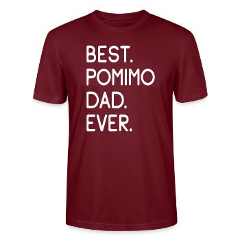 Pomimo Vader - Stanley/Stella Uniseks bio-T-shirt CRAFTER - bourgognerood - Voor - Alina (178cm) & Michal (187cm)