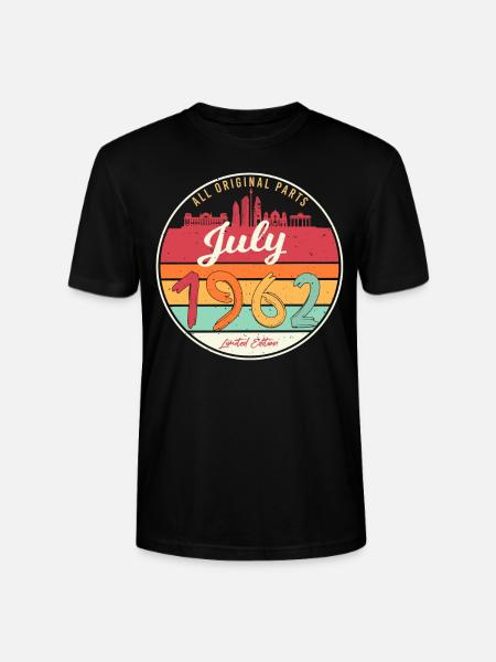60 juillet 1962 - T-shirt bio CRAFTER Stanley Stella Unisexe - noir
