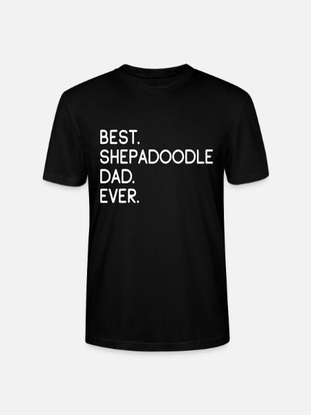 Shepadoodle Dad - Stanley/Stella CRAFTER Unisex Organic T-Shirt - black