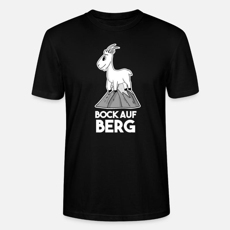 Bock auf Berge - Ziege Ziegenbock - Stanley/Stella Unisex Bio-T-Shirt CRAFTER - Schwarz
