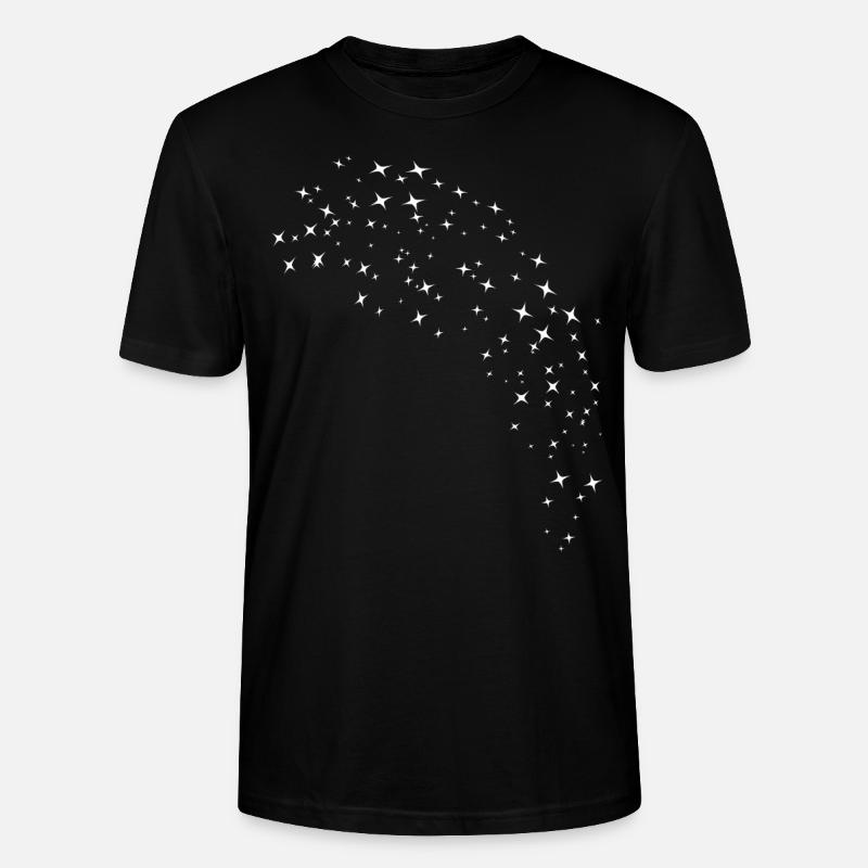 Ciel étoilé blanc - T-shirt bio CRAFTER Stanley Stella Unisexe - noir