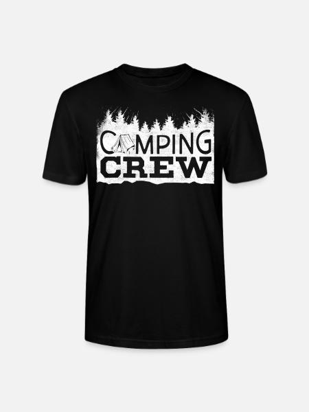 Camping -Crew, Camping, Draußen - Stanley/Stella Unisex Bio-T-Shirt CRAFTER - Schwarz