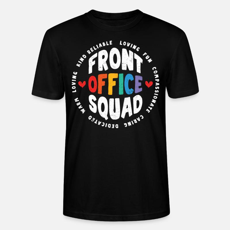 Front Office Cadre - T-shirt bio CRAFTER Stanley Stella Unisexe - noir