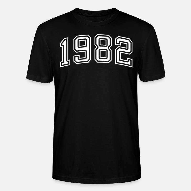 1982 - Stanley/Stella Unisex Bio-T-Shirt CRAFTER - Schwarz