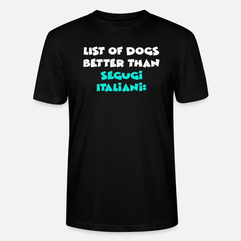 Segugi Italiani - T-shirt bio CRAFTER Stanley Stella Unisexe - noir