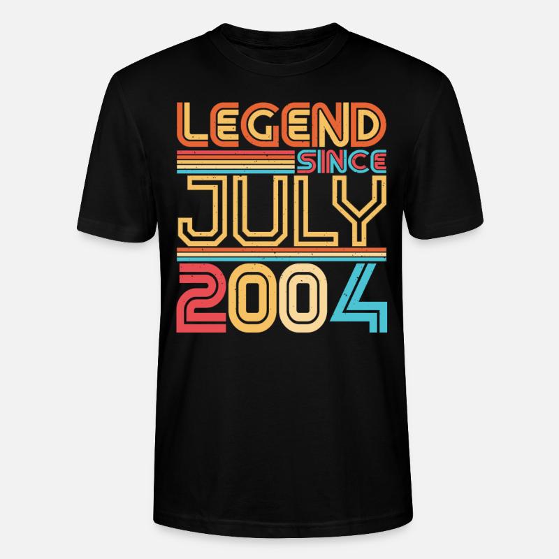 Juli 2004 Endlich 18. - Stanley/Stella Unisex Bio-T-Shirt CRAFTER - Schwarz