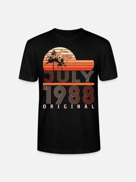 July 1988 Gift idea - Stanley/Stella CRAFTER Unisex Organic T-Shirt - black